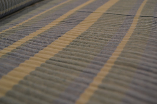 Musselin Streifen hellblau grün weiß *Breite 140cm*