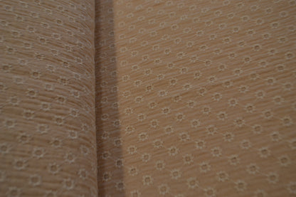 Musselin Blumenstickerei creme beige *Breite 144cm*
