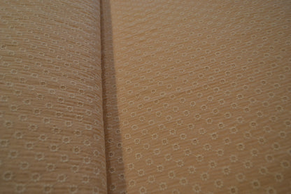 Musselin Blumenstickerei creme beige *Breite 144cm*