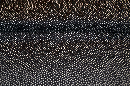 Patchwork Baumwolle "Minidots kleine Punkte" weiß schwarz *Breite 110 cm*
