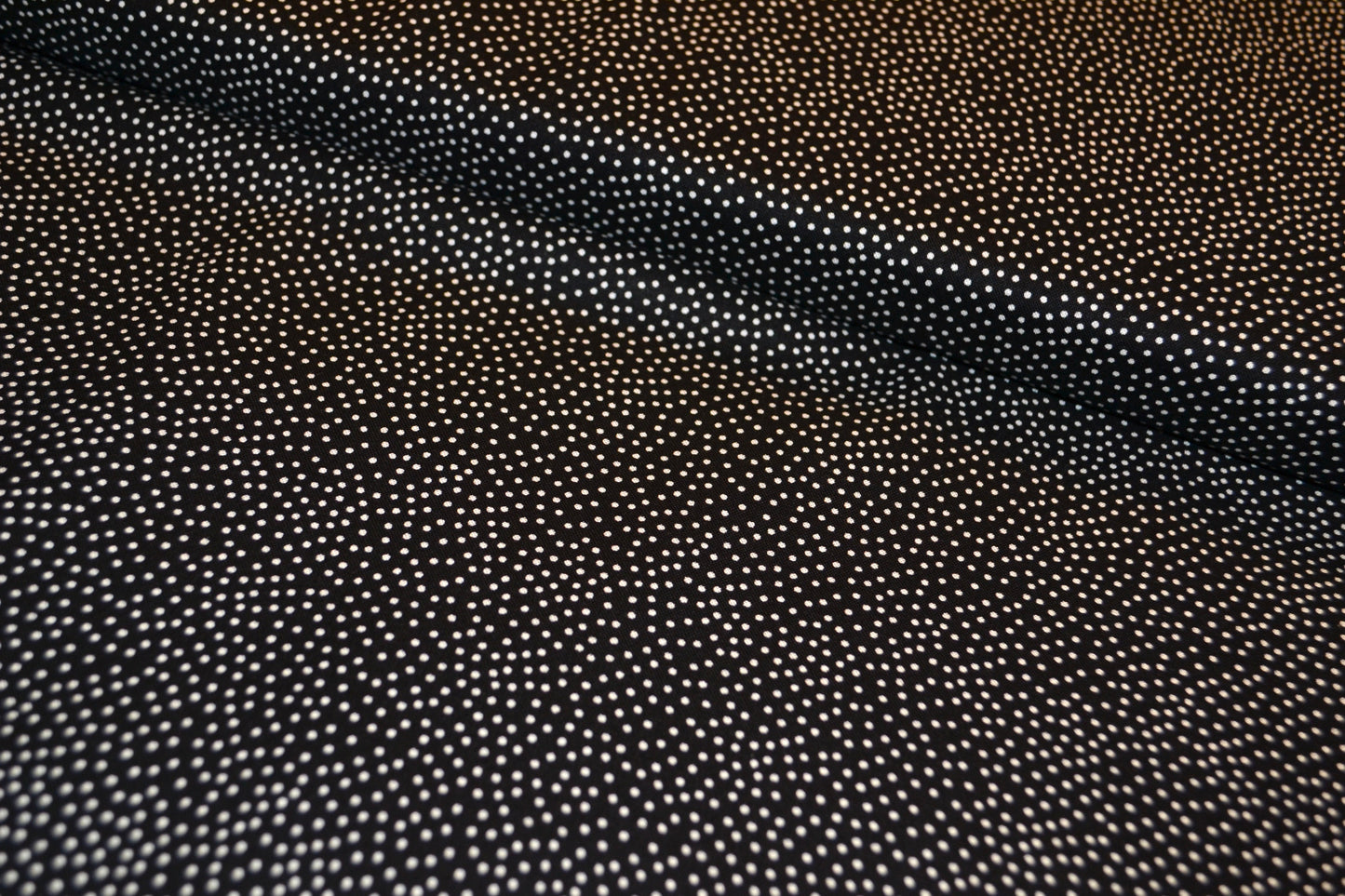 Patchwork Baumwolle "Minidots kleine Punkte" weiß schwarz *Breite 110 cm*