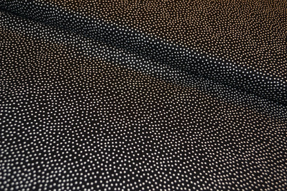 Patchwork Baumwolle "Minidots kleine Punkte" weiß schwarz *Breite 110 cm*