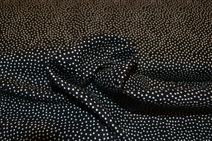 Patchwork Baumwolle "Minidots kleine Punkte" weiß schwarz *Breite 110 cm*