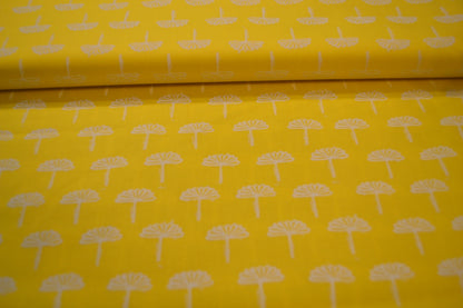Patchwork Baumwolle "Fächer" gelb *Breite 110 cm*