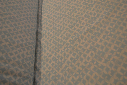 Viskosejersey Rauten Kreise hellblau weiß *Breite 150cm*