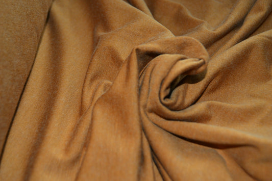 Viskose Stretch Jersey uni gamboge dunkles curry *Breite 150cm*