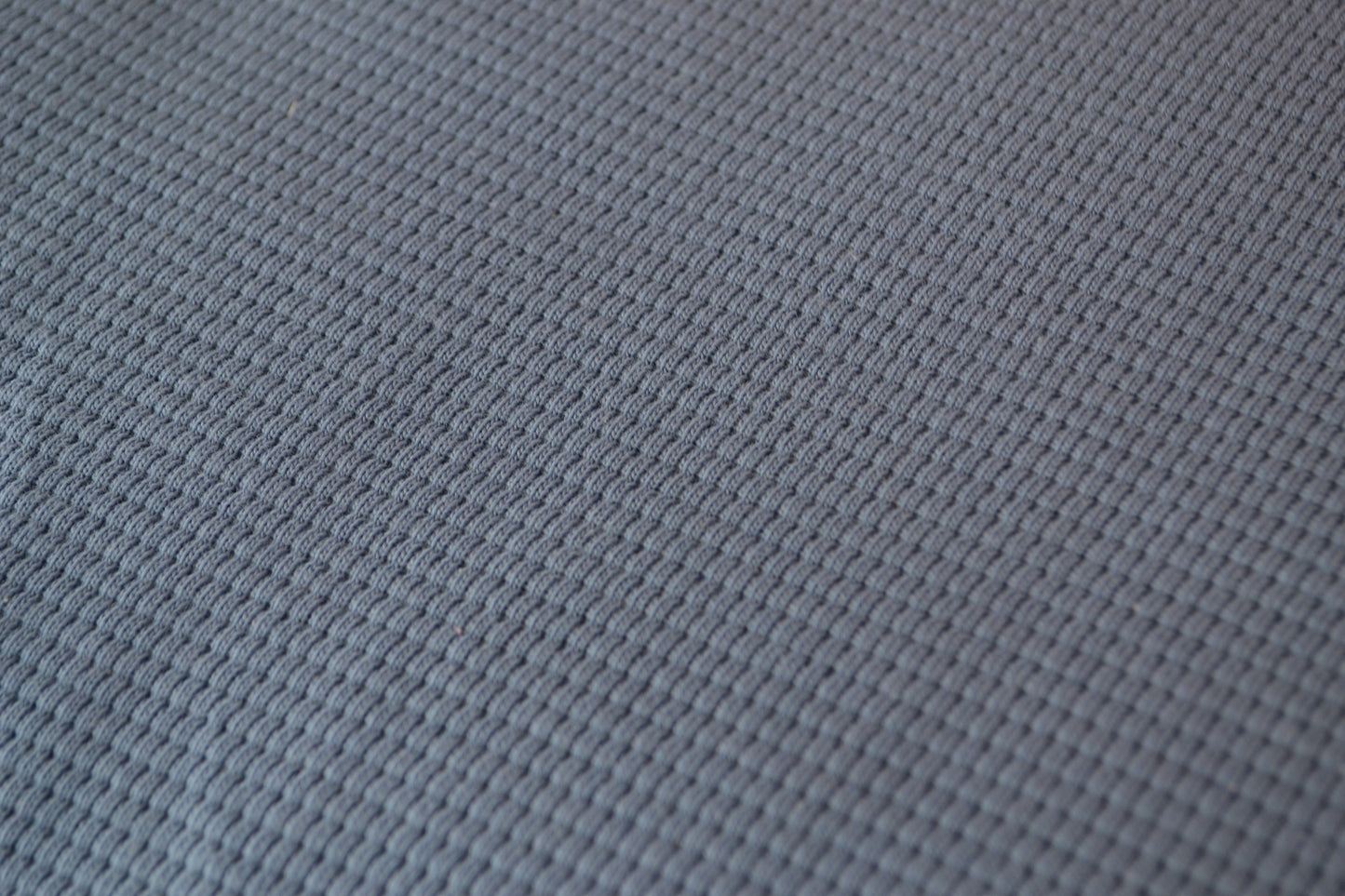 Waffeljersey uni azurblau