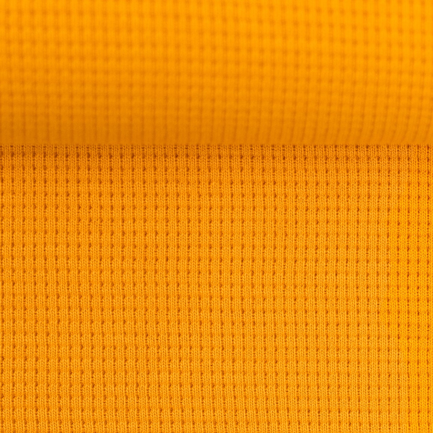 Waffeljersey uni senf