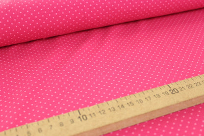 Baumwoll Jersey "Minidots kleine Punkte" rosa pink  *Breite 151cm*