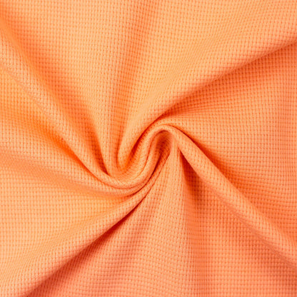 Waffeljersey uni apricot
